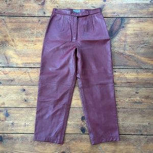 Vintage genuine leather pants